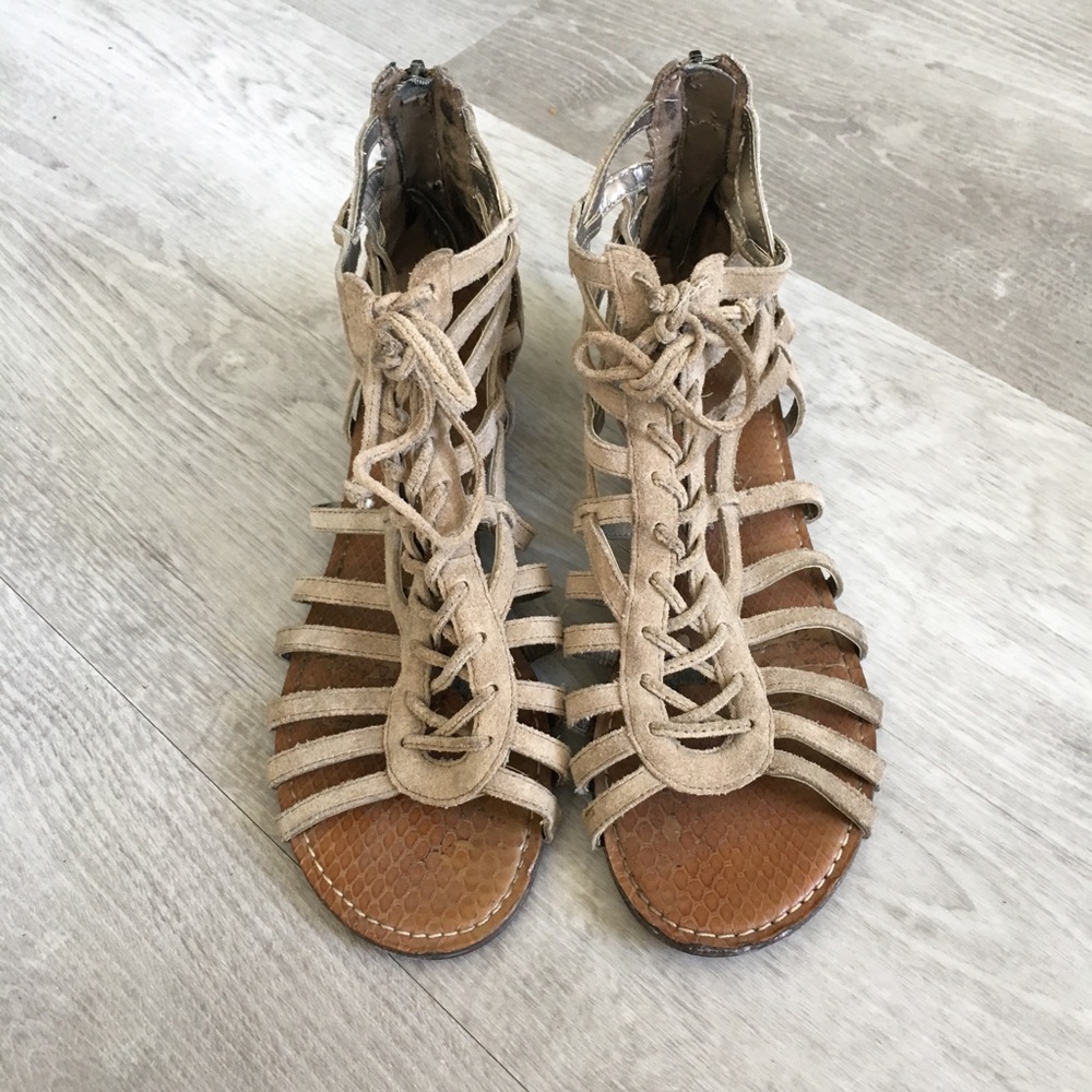 Sam Edelman Wedge Lace Up Gladiator